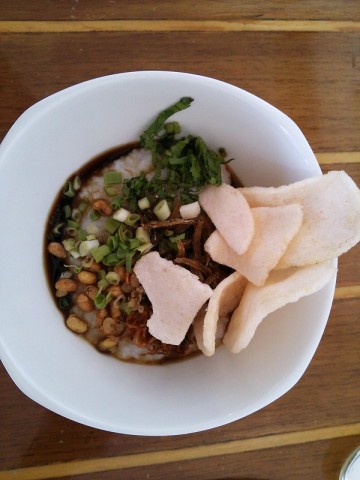 Hotel Aryaduta Makassarの朝食(2) ブブル(Bubur)