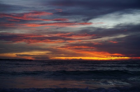 ビラ・ビーチの夕暮れ